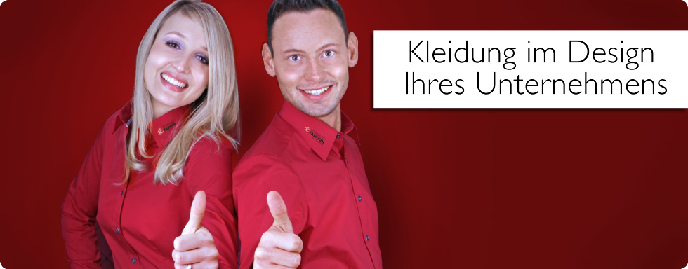 Kleidung im Design Ihres Unternehmens